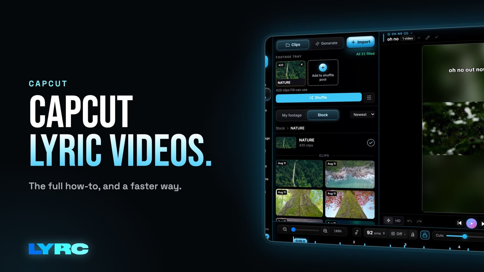 How to Make a Lyric Video on CapCut: Complete Guide